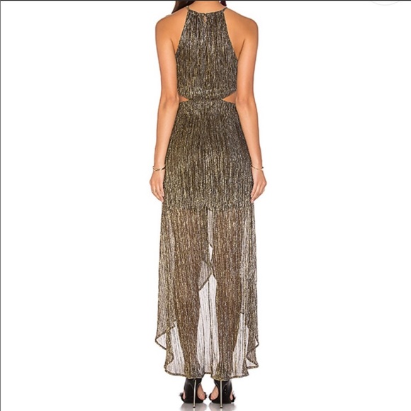 Astr Veda Metallic Maxi Dress - Picture 3 of 7